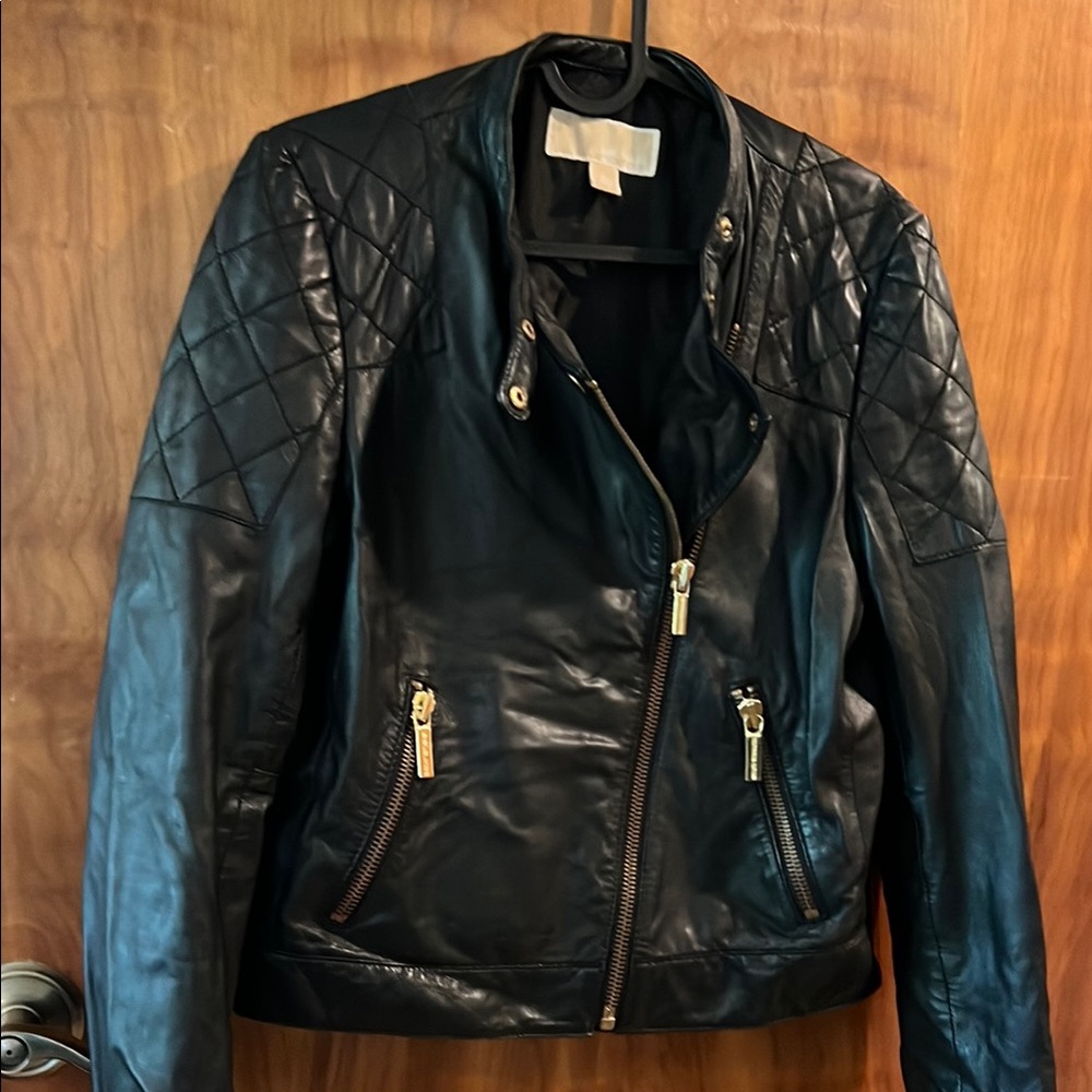 Michael Kors Black Moto Jacket